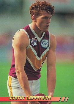 1994 Select AFL #22 Justin Leppitsch Front